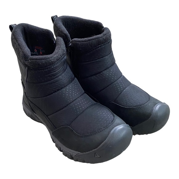 Keen Black Waterproof Snow Winter Womens Hoodoo III Low Zip Boot SIZE 7 - Picture 1 of 12